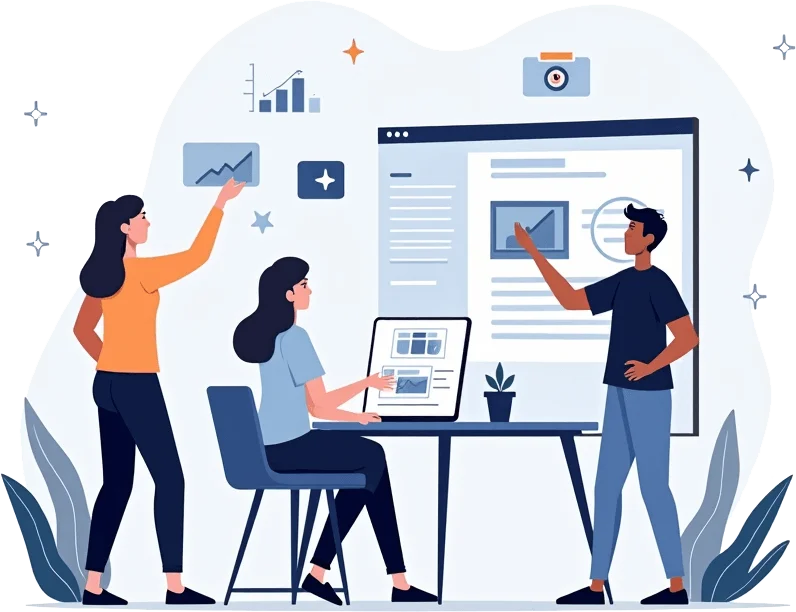 Englisch Sprachkurse Illustration